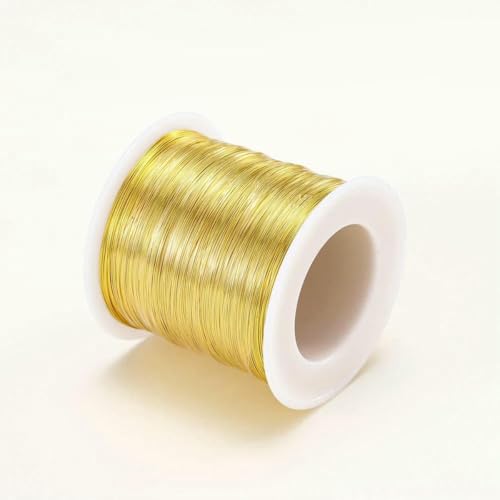 18 Karat Echtgold plattierter Kupferdraht für DIY handgefertigten Schmuck, Zubehör, Schmuckzubehör, Perlen, Materialien, Draht, Großhandel, 18 Karat Gold, 0,8 mm x 5 Met 18 Karat Echtgold plattierter Kupferdraht für DIY handgefertigten Schmuck, Zubehör, Schmuckzubehör, Perlen, Materialien, Draht, Großhandel, 18 Karat Gold, 0,8 mm x 5 Met von BSGUZ