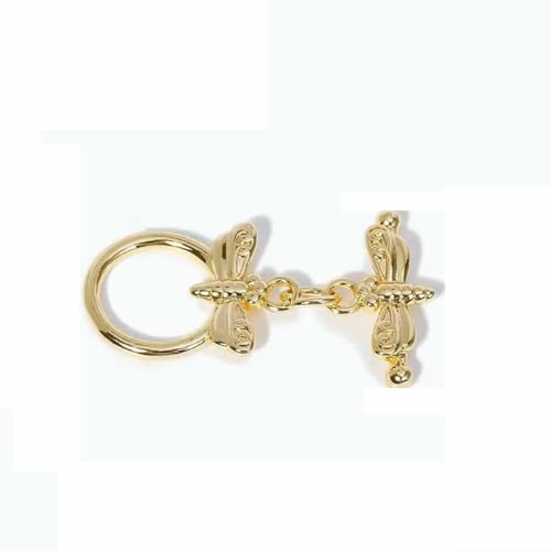 18 Karat Echtgold plattierter runder OT-Verschluss zur Herstellung von Halsketten, zierliche Messing-Endperlen-Knebelverschlüsse, DIY-Schmuckzubehör-18 Karat Echtgold plattiert_a-8 Stück 18 Karat Echtgold plattierter runder OT-Verschluss zur Herstellung von Halsketten, zierliche Messing-Endperlen-Knebelverschlüsse, DIY-Schmuckzubehör-18 Karat Echtgold plattiert_a-8 Stück von BSGUZ