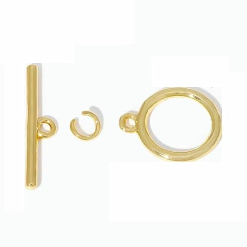 18 Karat Echtgold plattierter runder OT-Verschluss zur Herstellung von Halsketten, zierliche Messing-Endperlen-Knebelverschlüsse, DIY-Schmuckzubehör-18 Karat Echtgold plattiert_c-2 Stück 18 Karat Echtgold plattierter runder OT-Verschluss zur Herstellung von Halsketten, zierliche Messing-Endperlen-Knebelverschlüsse, DIY-Schmuckzubehör-18 Karat Echtgold plattiert_c-2 Stück von BSGUZ