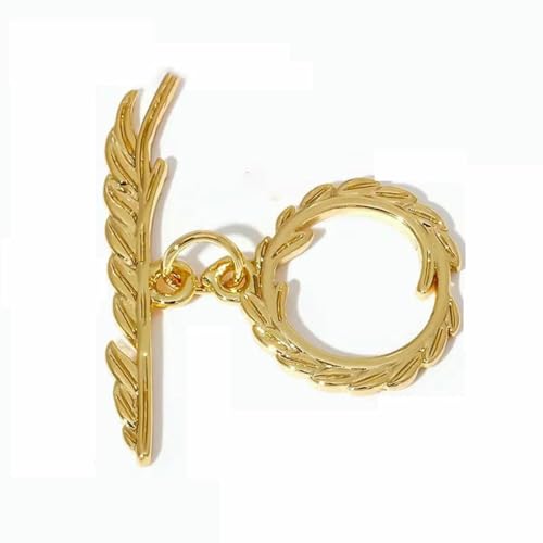 18 Karat Echtgold plattierter runder OT-Verschluss zur Herstellung von Halsketten, zierliche Messing-Endperlen-Knebelverschlüsse, DIY-Schmuckzubehör-18 Karat Echtgold plattiert_d-2 Stück 18 Karat Echtgold plattierter runder OT-Verschluss zur Herstellung von Halsketten, zierliche Messing-Endperlen-Knebelverschlüsse, DIY-Schmuckzubehör-18 Karat Echtgold plattiert_d-2 Stück von BSGUZ