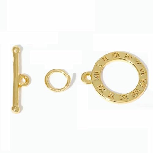 18 Karat Echtgold plattierter runder OT-Verschluss zur Herstellung von Halsketten, zierliche Messing-Endperlen-Knebelverschlüsse, DIY-Schmuckzubehör-18 Karat Echtgold plattiert_e-8 Stück 18 Karat Echtgold plattierter runder OT-Verschluss zur Herstellung von Halsketten, zierliche Messing-Endperlen-Knebelverschlüsse, DIY-Schmuckzubehör-18 Karat Echtgold plattiert_e-8 Stück von BSGUZ