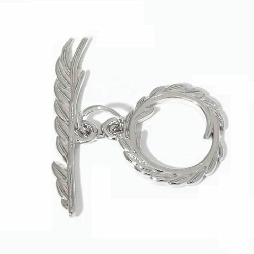 18 Karat Echtgold plattierter runder OT-Verschluss zur Herstellung von Halsketten, zierliche Messing-Endperlen-Knebelverschlüsse, DIY-Schmuckzubehör-Rhodium Plated_b-2 Stück 18 Karat Echtgold plattierter runder OT-Verschluss zur Herstellung von Halsketten, zierliche Messing-Endperlen-Knebelverschlüsse, DIY-Schmuckzubehör-Rhodium Plated_b-2 Stück von BSGUZ