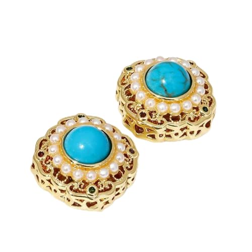 18 Karat vergoldetes Messing mit Perlen-Abstandsperle zur Herstellung von Armbändern, Trenner für Perlen, Metallperlen für Schmuck-DIY-Zubehör - 18 Karat echt vergoldet - 1 Stück 18 Karat vergoldetes Messing mit Perlen-Abstandsperle zur Herstellung von Armbändern, Trenner für Perlen, Metallperlen für Schmuck-DIY-Zubehör - 18 Karat echt vergoldet - 1 Stück von BSGUZ