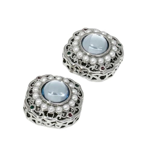 18 Karat vergoldetes Messing mit Perlen-Abstandsperle zur Herstellung von Armbändern, Trenner für Perlen, Metallperlen für Schmuck-DIY-Zubehör-Rhodium plattiert-1 Stück 18 Karat vergoldetes Messing mit Perlen-Abstandsperle zur Herstellung von Armbändern, Trenner für Perlen, Metallperlen für Schmuck-DIY-Zubehör-Rhodium plattiert-1 Stück von BSGUZ