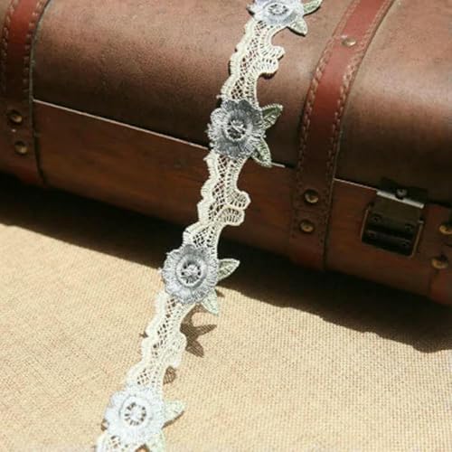 1Y Handgefertigtes Spitzenband, Stoff, Spitzenbesatz für Nähzubehör, Hochzeitsdekoration, DIY-Bastelbedarf, A Blaugrau S-1 Yard 1Y Handgefertigtes Spitzenband, Stoff, Spitzenbesatz für Nähzubehör, Hochzeitsdekoration, DIY-Bastelbedarf, A Blaugrau S-1 Yard von BSGUZ