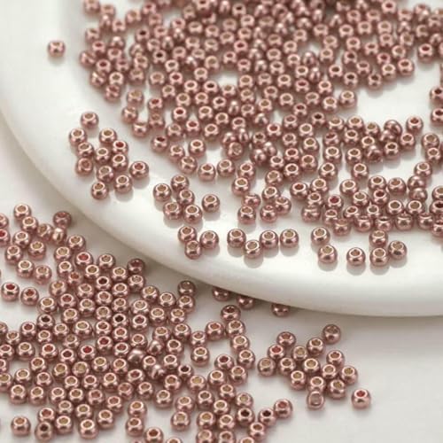 2,0 mm japanische runde Perle, metallische runde Glasperle für den manuellen Näh- und Webprozess zum Selbermachen – FMK-152 von BSGUZ