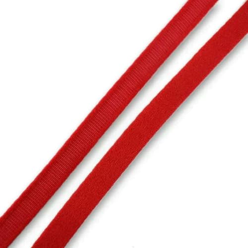 2/5/10/20M Deepeel 10mm Nylon-Gurtband, röhrenförmige Bänder für Unterwäsche, BH-Bügel, Kanalband, DIY-Nähzubehör, Rot, 5 Meter von BSGUZ