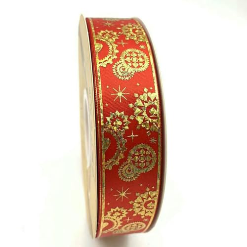 2,5 cm 48/96/144 Yard Satinband Gold Badge Bänder DIY Fliege Schmuck Stirnband Band Blumenpaket-01 Rot-2,5 cm x 48 Yard 2,5 cm 48/96/144 Yard Satinband Gold Badge Bänder DIY Fliege Schmuck Stirnband Band Blumenpaket-01 Rot-2,5 cm x 48 Yard von BSGUZ