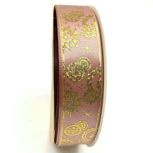 2,5 cm 48/96/144 Yard Satinband Gold Badge Bänder DIY Fliege Schmuck Stirnband Band Blumenpaket-02 Rose Pink-2,5 cm x 144 Yard 2,5 cm 48/96/144 Yard Satinband Gold Badge Bänder DIY Fliege Schmuck Stirnband Band Blumenpaket-02 Rose Pink-2,5 cm x 144 Yard von BSGUZ