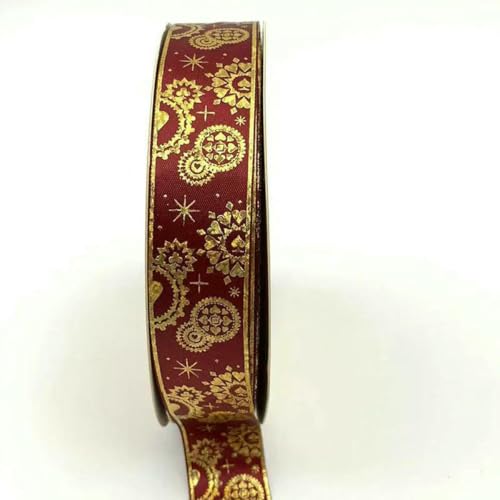 2,5 cm 48/96/144 Yard Satinband Gold Badge Bänder DIY Fliege Schmuck Stirnband Band Blumenpaket-06 Burgunderrot-2,5 cm x 96 Yard 2,5 cm 48/96/144 Yard Satinband Gold Badge Bänder DIY Fliege Schmuck Stirnband Band Blumenpaket-06 Burgunderrot-2,5 cm x 96 Yard von BSGUZ