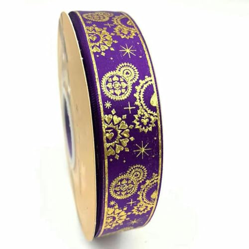2,5 cm 48/96/144 Yard Satinband Gold Badge Bänder DIY Fliege Schmuck Stirnband Band Blumenpaket-10 Dunkelviolett-2,5 cm x 48 Yard 2,5 cm 48/96/144 Yard Satinband Gold Badge Bänder DIY Fliege Schmuck Stirnband Band Blumenpaket-10 Dunkelviolett-2,5 cm x 48 Yard von BSGUZ