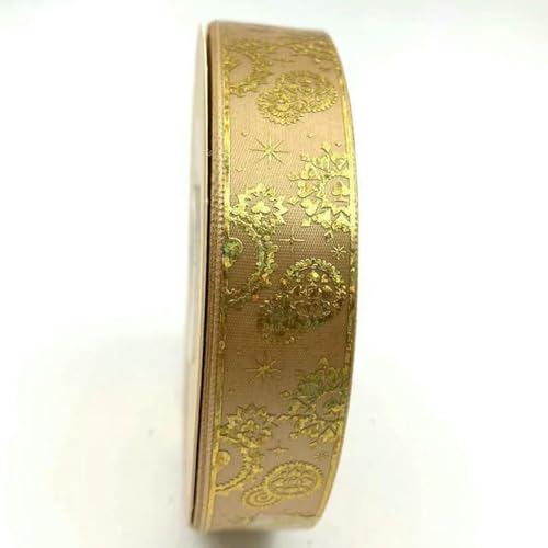2,5 cm 48/96/144 Yard Satinband Gold Badge Bänder DIY Fliege Schmuck Stirnband Band Blumenpaket-15 Goldbraun-2,5 cm x 48 Yard 2,5 cm 48/96/144 Yard Satinband Gold Badge Bänder DIY Fliege Schmuck Stirnband Band Blumenpaket-15 Goldbraun-2,5 cm x 48 Yard von BSGUZ