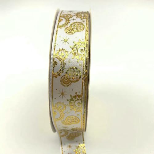 2,5 cm 48/96/144 Yard Satinband Gold Badge Bänder DIY Fliege Schmuck Stirnband Band Blumenpaket-17 Weiß-2,5 cm x 48 Yard 2,5 cm 48/96/144 Yard Satinband Gold Badge Bänder DIY Fliege Schmuck Stirnband Band Blumenpaket-17 Weiß-2,5 cm x 48 Yard von BSGUZ