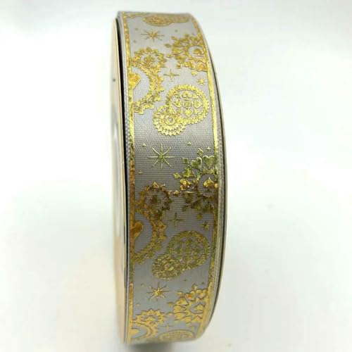 2,5 cm 48/96/144 Yard Satinband Goldabzeichenbänder DIY Fliege Schmuck Stirnband Band Blumenpaket-20 Hellgrau-2,5 cm x 144 Yard 2,5 cm 48/96/144 Yard Satinband Goldabzeichenbänder DIY Fliege Schmuck Stirnband Band Blumenpaket-20 Hellgrau-2,5 cm x 144 Yard von BSGUZ