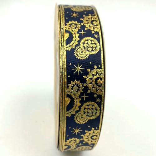 2,5 cm 48/96/144 Yard Satinband Goldabzeichenbänder DIY Fliege Schmuck Stirnband Band Blumenpaket-22 Dunkelblau-2,5 cm x 96 Yard 2,5 cm 48/96/144 Yard Satinband Goldabzeichenbänder DIY Fliege Schmuck Stirnband Band Blumenpaket-22 Dunkelblau-2,5 cm x 96 Yard von BSGUZ