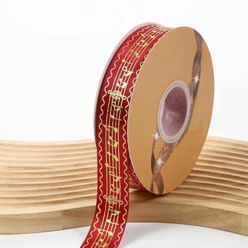 2,5 cm Breite, 48/96/144 Yards, Satinbänder, goldmetallische Musiknote, Barto-Abzeichen, DIY-Bastelarbeiten, handgefertigte Blumen für Stirnbandbänder, Burgunderrot, 48 Yards, 2,5 cm 2,5 cm Breite, 48/96/144 Yards, Satinbänder, goldmetallische Musiknote, Barto-Abzeichen, DIY-Bastelarbeiten, handgefertigte Blumen für Stirnbandbänder, Burgunderrot, 48 Yards, 2,5 cm von BSGUZ