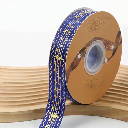 2,5 cm Breite, 48/96/144 Yards, Satinbänder, goldmetallische Musiknote, Barto-Abzeichen, DIY-Bastelarbeiten, handgefertigte Blumen für Stirnbandbänder, Königsblau, 48 Yards, 2,5 cm 2,5 cm Breite, 48/96/144 Yards, Satinbänder, goldmetallische Musiknote, Barto-Abzeichen, DIY-Bastelarbeiten, handgefertigte Blumen für Stirnbandbänder, Königsblau, 48 Yards, 2,5 cm von BSGUZ
