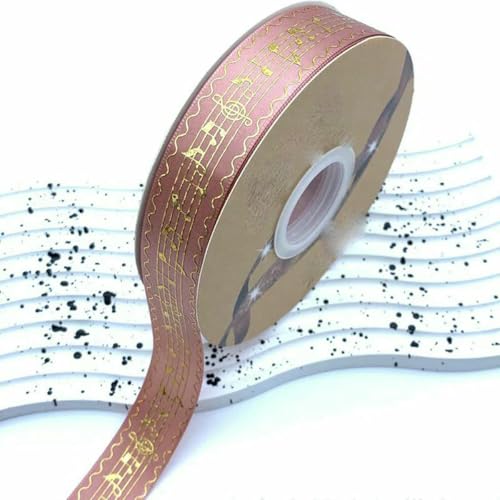 2,5 cm Breite, 48/96/144 Yards, Satinbänder, goldmetallische Musiknote, Barto-Abzeichen, DIY-Bastelarbeiten, handgefertigte Blumen für Stirnbandbänder, Rosa, 48 Yards, 2,5 cm 2,5 cm Breite, 48/96/144 Yards, Satinbänder, goldmetallische Musiknote, Barto-Abzeichen, DIY-Bastelarbeiten, handgefertigte Blumen für Stirnbandbänder, Rosa, 48 Yards, 2,5 cm von BSGUZ