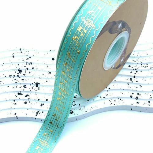 2,5 cm Breite, 48/96/144 Yards, Satinbänder, goldmetallische Musiknote, Barto-Abzeichen, DIY-Bastelarbeiten, handgefertigte Blumen für Stirnbandbänder, T Blau, 48 Yards, 2,5 cm 2,5 cm Breite, 48/96/144 Yards, Satinbänder, goldmetallische Musiknote, Barto-Abzeichen, DIY-Bastelarbeiten, handgefertigte Blumen für Stirnbandbänder, T Blau, 48 Yards, 2,5 cm von BSGUZ
