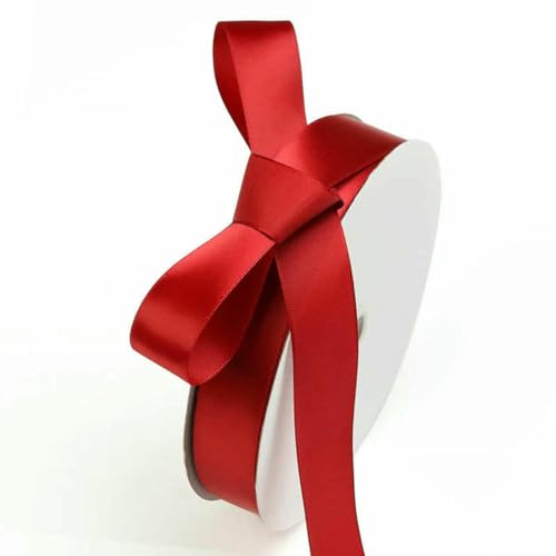 2,5 cm Satinband, Haarschmuck, Verpackung, Hochzeitsfeier, Blumensträuße, Dekoration, 91,4 m, DIY-Bänder, Ribest Floral-Weinrot-91,4 m 2,5 cm Satinband, Haarschmuck, Verpackung, Hochzeitsfeier, Blumensträuße, Dekoration, 91,4 m, DIY-Bänder, Ribest Floral-Weinrot-91,4 m von BSGUZ