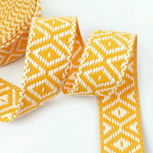 2/5 m, 38 mm, Baumwollgurtband, Gepäckgurt, Schlinge, Leinenband, Kleidung, Nähen, Schrägband, dekorative Borte, Spitzenbesatz, RD825, Gelb, 2 Meter 2/5 m, 38 mm, Baumwollgurtband, Gepäckgurt, Schlinge, Leinenband, Kleidung, Nähen, Schrägband, dekorative Borte, Spitzenbesatz, RD825, Gelb, 2 Meter von BSGUZ