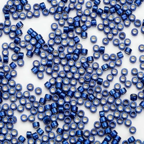 2,5 mm Glasperlen, beliebte Boho-Lose-Samen, Metallic-Perlen für DIY-Kleidungszubehör, handgefertigte Perlen, 10 Gramm/Beutel-FDB1068-2,5 mm von BSGUZ