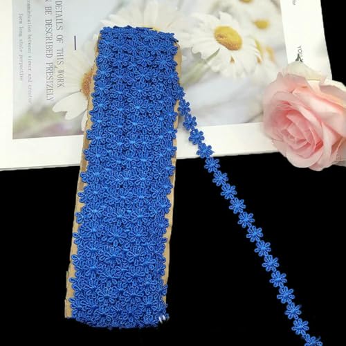 2–14 Yards 1,2 cm Blumenstickerei Spitzenbesatz Applikation Stoff Polyesterbesatz Nähen Basteln Band DIY Zubehör-1,2 cm Königsblau-14 Yards 2–14 Yards 1,2 cm Blumenstickerei Spitzenbesatz Applikation Stoff Polyesterbesatz Nähen Basteln Band DIY Zubehör-1,2 cm Königsblau-14 Yards von BSGUZ