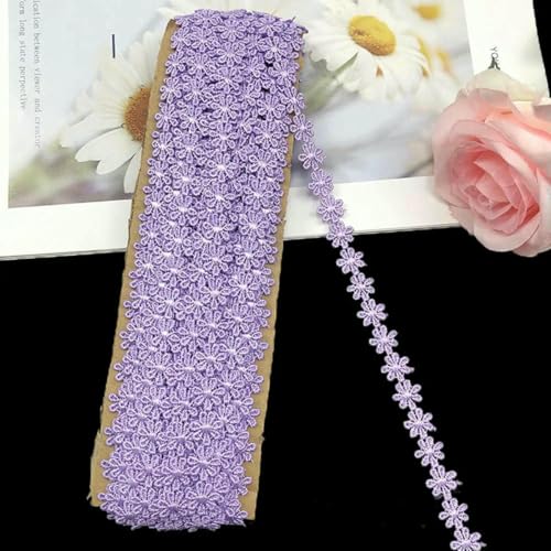2–14 Yards 1,2 cm Blumenstickerei Spitzenbesatz Applikation Stoff Polyesterbesatz Nähen Basteln Band DIY Zubehör-1,2 cm lila-14 Yard 2–14 Yards 1,2 cm Blumenstickerei Spitzenbesatz Applikation Stoff Polyesterbesatz Nähen Basteln Band DIY Zubehör-1,2 cm lila-14 Yard von BSGUZ