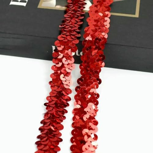 2–20 m, 2 cm, Pailletten-Spitzenstoff, elastisches Band für Tanzkleid, Dekoration, Spitzenbesätze, Stretchband, Kleidungsbesatz, Band, DIY-Zubehör, Rot, 2 cm, 10 Meter 2–20 m, 2 cm, Pailletten-Spitzenstoff, elastisches Band für Tanzkleid, Dekoration, Spitzenbesätze, Stretchband, Kleidungsbesatz, Band, DIY-Zubehör, Rot, 2 cm, 10 Meter von BSGUZ