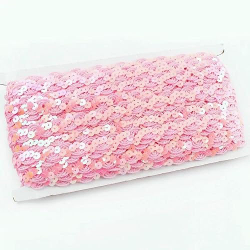 2–20 m Pailletten-Spitzenstoffbesatz für Hochzeitsdekoration, Glitzerband, Bühnenkostüm, Tanzkleid, Kleidungsstück, DIY, handgefertigtes Nähzubehör, 03 Pink, 15 mm, 20 Meter 2–20 m Pailletten-Spitzenstoffbesatz für Hochzeitsdekoration, Glitzerband, Bühnenkostüm, Tanzkleid, Kleidungsstück, DIY, handgefertigtes Nähzubehör, 03 Pink, 15 mm, 20 Meter von BSGUZ