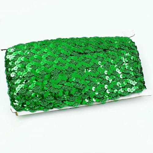 2–20 m Pailletten-Spitzenstoffbesatz für Hochzeitsdekoration, Glitzerband, Bühnenkostüm, Tanzkleid, Kleidungsstück, DIY, handgefertigtes Nähzubehör, 04 Grün, 15 mm, 20 Meter 2–20 m Pailletten-Spitzenstoffbesatz für Hochzeitsdekoration, Glitzerband, Bühnenkostüm, Tanzkleid, Kleidungsstück, DIY, handgefertigtes Nähzubehör, 04 Grün, 15 mm, 20 Meter von BSGUZ