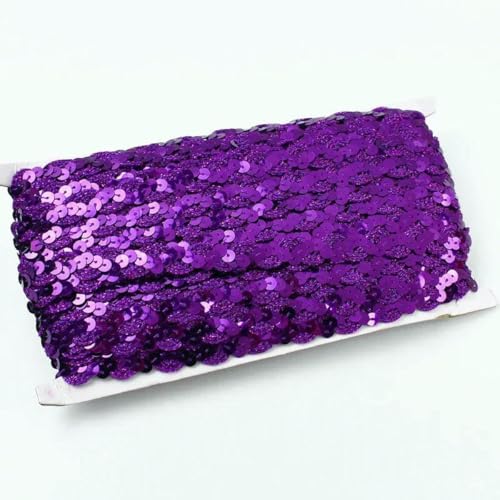 2–20 m Pailletten-Spitzenstoffbesatz für Hochzeitsdekoration, Glitzerband, Bühnenkostüm, Tanzkleid, Kleidungsstück, DIY, handgefertigtes Nähzubehör, 11 Dunkelviolett, 15 mm, 10 Meter 2–20 m Pailletten-Spitzenstoffbesatz für Hochzeitsdekoration, Glitzerband, Bühnenkostüm, Tanzkleid, Kleidungsstück, DIY, handgefertigtes Nähzubehör, 11 Dunkelviolett, 15 mm, 10 Meter von BSGUZ