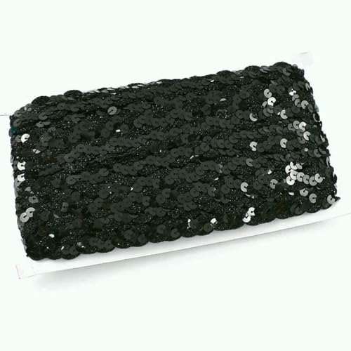 2–20 m Pailletten-Spitzenstoffbesatz für Hochzeitsdekoration, Glitzerband, Bühnenkostüm, Tanzkleid, Kleidungsstück, DIY, handgefertigtes Nähzubehör, 12 Schwarz, 15 mm, 10 Meter 2–20 m Pailletten-Spitzenstoffbesatz für Hochzeitsdekoration, Glitzerband, Bühnenkostüm, Tanzkleid, Kleidungsstück, DIY, handgefertigtes Nähzubehör, 12 Schwarz, 15 mm, 10 Meter von BSGUZ
