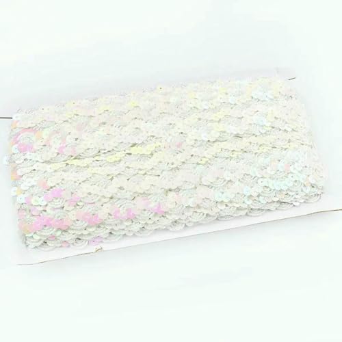 2–20 m Pailletten-Spitzenstoffbesatz für Hochzeitsdekoration, Glitzerband, Bühnenkostüm, Tanzkleid, Kleidungsstück, DIY, handgefertigtes Nähzubehör, 13 Weiß, 15 mm, 2 Meter 2–20 m Pailletten-Spitzenstoffbesatz für Hochzeitsdekoration, Glitzerband, Bühnenkostüm, Tanzkleid, Kleidungsstück, DIY, handgefertigtes Nähzubehör, 13 Weiß, 15 mm, 2 Meter von BSGUZ