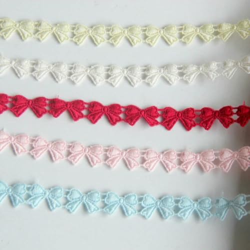 2 Yard/Lot Bowknot besticktes wasserlösliches Spitzenband DIY Bekleidung Nähstoff Schwarz Weiß Handarbeit 1 cm breit - -2 Yards 2 Yard/Lot Bowknot besticktes wasserlösliches Spitzenband DIY Bekleidung Nähstoff Schwarz Weiß Handarbeit 1 cm breit - -2 Yards von BSGUZ