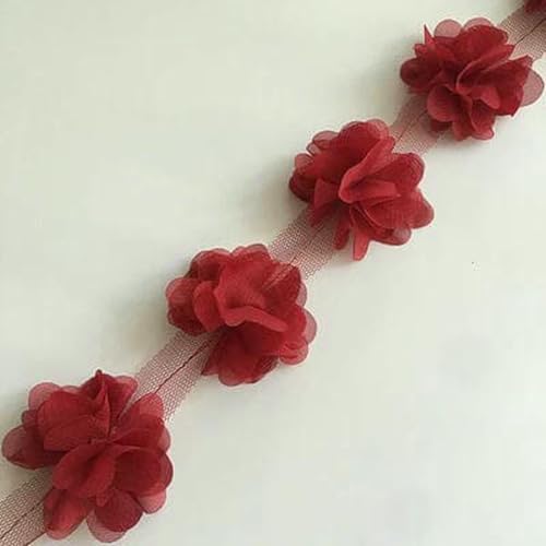 2 Yard 33 farbe 3D Chiffon Blumen DIY 5cm Breite spitze trim 24 blume spitze band dekoration kleidung zubehör XF08-XF03-28 2 Yard 33 farbe 3D Chiffon Blumen DIY 5cm Breite spitze trim 24 blume spitze band dekoration kleidung zubehör XF08-XF03-28 von BSGUZ