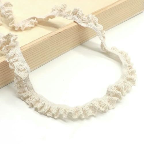 2 cm elastische weiße Spitze, Baumwollsocke, DIY-Kleidung, Spitze zum Basteln, Band, DIY-Besatz, Kragen, Fransen, Faltstickerei, rosa, schwarzer Besatz, DL01, Beige, 2,0 cm, 1 Yard 2 cm elastische weiße Spitze, Baumwollsocke, DIY-Kleidung, Spitze zum Basteln, Band, DIY-Besatz, Kragen, Fransen, Faltstickerei, rosa, schwarzer Besatz, DL01, Beige, 2,0 cm, 1 Yard von BSGUZ