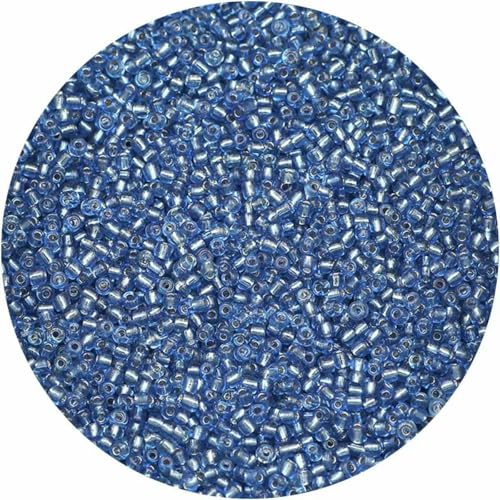 2 mm, 1500 Stück, 18 g, silberfarbene Innenseite, Rocailles-Perlen aus Glas, Bastelperlen für Armbänder, Halsketten, Ringe, Rocailles-Perlen für DIY-Kunsthandwerk, Beige, 18 g, 1500 St 2 mm, 1500 Stück, 18 g, silberfarbene Innenseite, Rocailles-Perlen aus Glas, Bastelperlen für Armbänder, Halsketten, Ringe, Rocailles-Perlen für DIY-Kunsthandwerk, Beige, 18 g, 1500 St von BSGUZ