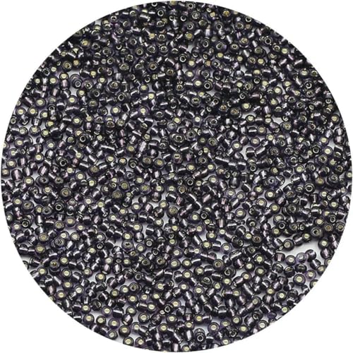 2 mm, 1500 Stück, 18 g, silberfarbene Innenseite, Rocailles-Perlen aus Glas, Bastelperlen für Armbänder, Halsketten, Ringe, Rocailles-Perlen für DIY-Kunsthandwerk, Dunkelgrau, 18 g, 15 2 mm, 1500 Stück, 18 g, silberfarbene Innenseite, Rocailles-Perlen aus Glas, Bastelperlen für Armbänder, Halsketten, Ringe, Rocailles-Perlen für DIY-Kunsthandwerk, Dunkelgrau, 18 g, 15 von BSGUZ