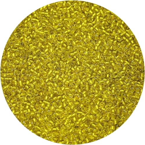 2 mm, 1500 Stück, 18 g, silberfarbene Innenseite, Rocailles-Perlen aus Glas, Bastelperlen für Armbänder, Halsketten, Ringe, zum Basteln von Rocailles-Perlen für DIY-Kunsthandwerk, hell 2 mm, 1500 Stück, 18 g, silberfarbene Innenseite, Rocailles-Perlen aus Glas, Bastelperlen für Armbänder, Halsketten, Ringe, zum Basteln von Rocailles-Perlen für DIY-Kunsthandwerk, hell von BSGUZ