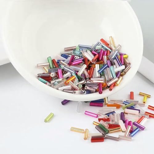 2 mm, 4,0 mm, 6 mm Rocailles-Perlen, Silberkern, tschechische Glas-Rocailles-Stiftperlen zum Nähen, Schmuckherstellung, Kleidungsstück, DIY-Zubehör, 10 g, Mix, 2 x 6 mm, 200 2 mm, 4,0 mm, 6 mm Rocailles-Perlen, Silberkern, tschechische Glas-Rocailles-Stiftperlen zum Nähen, Schmuckherstellung, Kleidungsstück, DIY-Zubehör, 10 g, Mix, 2 x 6 mm, 200 von BSGUZ