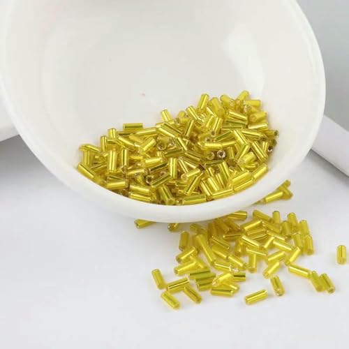 2 mm, 4,0 mm, 6 mm Rocailles-Perlen, Silberkern, tschechische Glas-Rocailles-Stiftperlen zum Nähen, Schmuckherstellung, Kleidungsstück, DIY-Zubehör, 10 g, Zitronengelb, 2 x 2 2 mm, 4,0 mm, 6 mm Rocailles-Perlen, Silberkern, tschechische Glas-Rocailles-Stiftperlen zum Nähen, Schmuckherstellung, Kleidungsstück, DIY-Zubehör, 10 g, Zitronengelb, 2 x 2 von BSGUZ