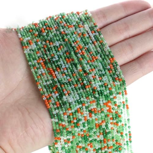2 mm neue Kristallperlen, kleine facettierte lose Glas-Abstandsperlen zur Schmuckherstellung, Armband, DIY-Zubehör-MH-4-2 mm (10 Stränge) von BSGUZ