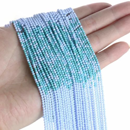 2 mm neue Kristallperlen, kleine facettierte lose Glas-Abstandsperlen zur Schmuckherstellung, Armband-DIY-Zubehör-CH-8-2 mm (5 Stränge) von BSGUZ