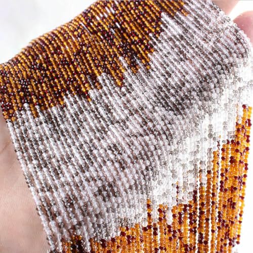 2 mm neue Kristallperlen, kleine facettierte lose Glas-Abstandsperlen zur Schmuckherstellung, Armband-DIY-Zubehör-H-8-2 mm (10 Stränge) von BSGUZ