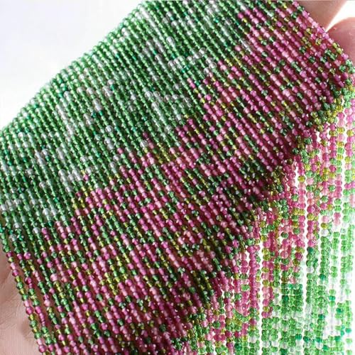 2 mm neue Kristallperlen, kleine facettierte lose Glas-Abstandsperlen zur Schmuckherstellung, Armband-DIY-Zubehör-I-9-2 mm (10 Stränge) von BSGUZ