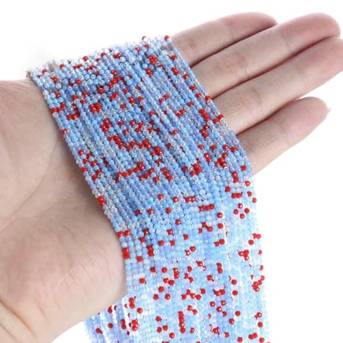 2 mm neue Kristallperlen, kleine facettierte lose Glas-Abstandsperlen zur Schmuckherstellung, Armband-DIY-Zubehör-MH-5-2 mm (10 Stränge) von BSGUZ