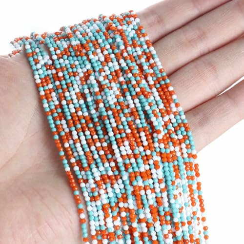 2 mm neue Kristallperlen, kleine facettierte lose Glas-Abstandsperlen zur Schmuckherstellung, Armband-DIY-Zubehör-SH-6-2 mm (10 Stränge) von BSGUZ
