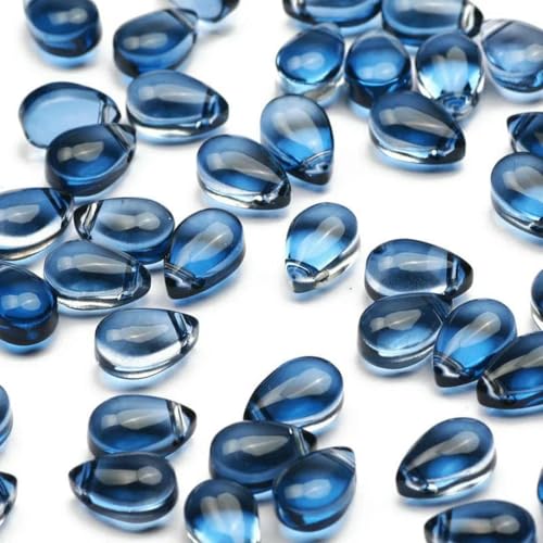20–100 Stück, bunt, gemischt, 6 x 9 mm, Tropfenform, lose Glas-Abstandsperlen für die Schmuckherstellung, DIY-Halsketten, Armbänder, Anhänger, Zubehör – B08701 – 60 Stück 20–100 Stück, bunt, gemischt, 6 x 9 mm, Tropfenform, lose Glas-Abstandsperlen für die Schmuckherstellung, DIY-Halsketten, Armbänder, Anhänger, Zubehör – B08701 – 60 Stück von BSGUZ