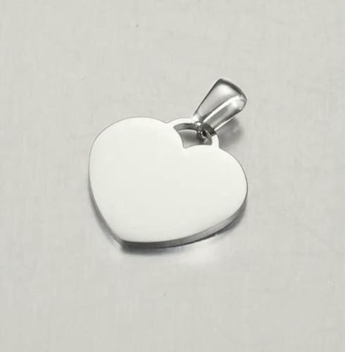 20 Stück/Los kleiner Herz-Charm-Anhänger, spiegelpolierter Edelstahl, süße Herzen, DIY-Schmuck, 20 S von BSGUZ